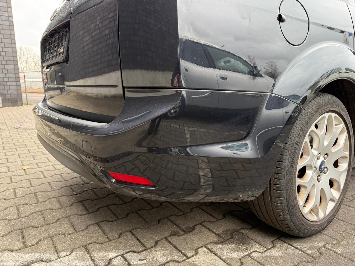 Ford Focus 2 DA3 original Sto&szlig;stange Sto&szlig;f&auml;nger hinten Panther Schwarz Kombi BJ09